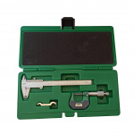 SET INSTRUMENTOS PIE DE METRO + MICROMETRO MECANICO INSIZE-0