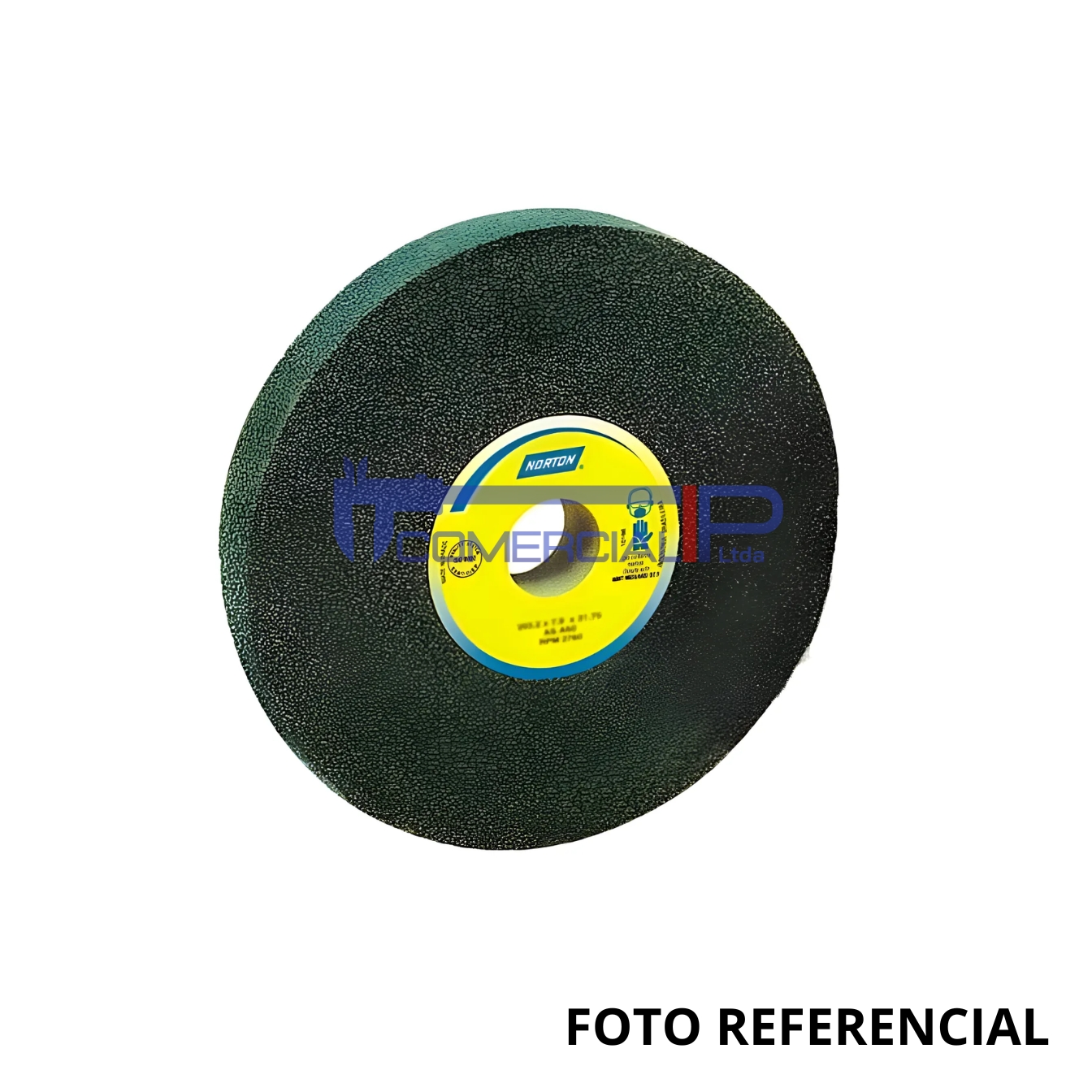 FOTO REFERENCIAL PIEDRA DE ESMERIL 8X1X1.14 WIDIA-HSS 39C80KVK NORTON - Imagen 1